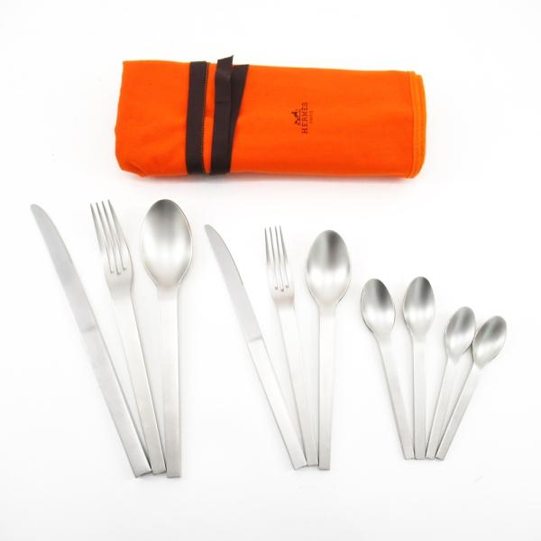 HERMES（エルメス） カトラリー HTS Hロゴ 10点 ナイフ・スプーン