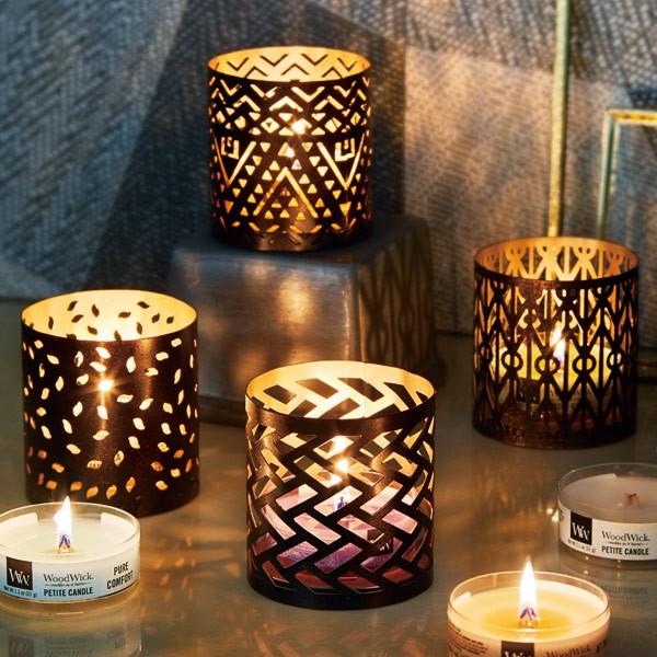 キャンドルホルダー「WoodWick」メタルキャンドルホルダー【キャンドル