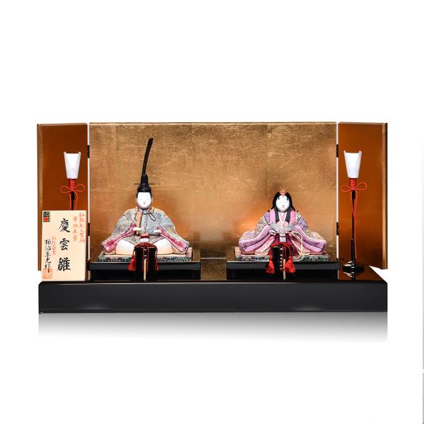 江戸木目込】【木目込】木目込／親王飾木目込人形：慶雲雛：伝統工芸士