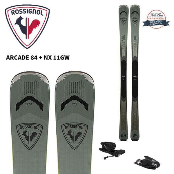 ROSSIGNOL ロシニョール スキー板 ARCADE 84 + NX 11GW ビンディング