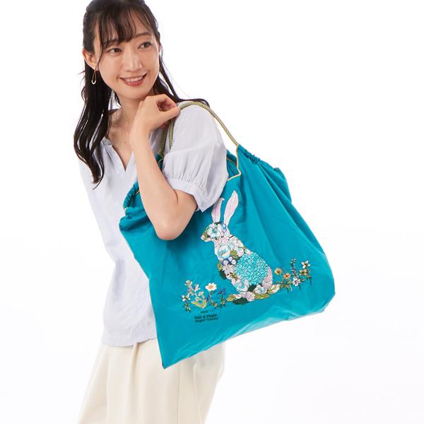 SUPER HAKKA（スーパーハッカ） SUPER HAKKA×Ball＆Chain 花うさぎ刺繍