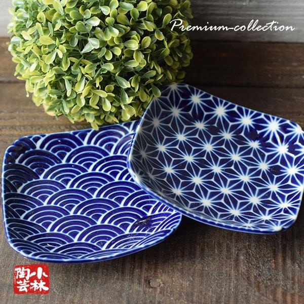 食器 アウトレット 藍和紋正角取り皿 : 小林陶芸 - 通販 - Yahoo