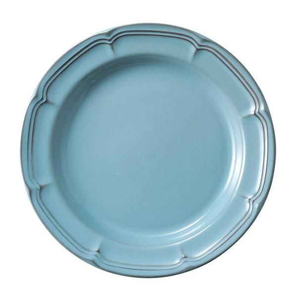 KOYO 光洋陶器 日本製 ラフィネ アンティークブルー 約19.5cmリム