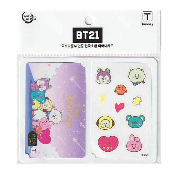 BT21 ジャーニー Tmoney カード BTS 防弾少年団 韓国 交通カード T