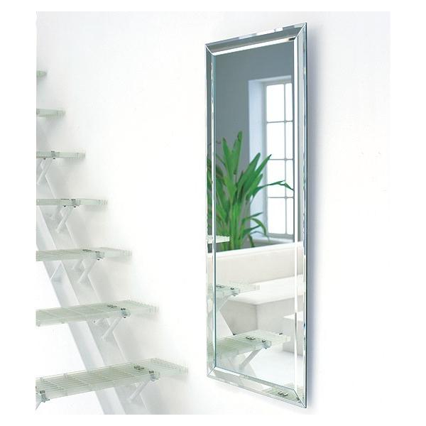 鏡 ミラー 壁掛け姿見 姿見鏡 （ガラスアート）（フレームレスミラー