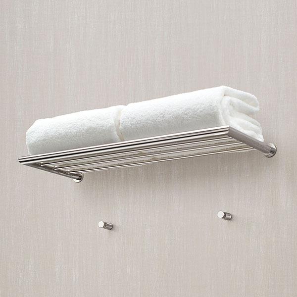 タオルラック 幅51.9cm タオル棚 銀色 シルバー タオル収納 棚 洗面所