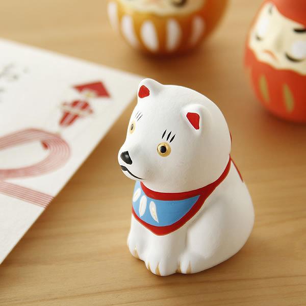 中川政七商店 忠犬みくじ 白（1個） 置き物 縁起物 陶器 プチギフト