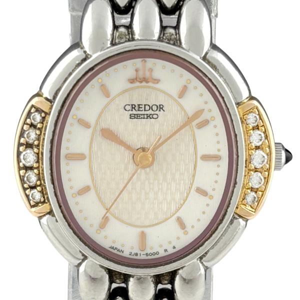 SEIKO（セイコー） クレドール 2J81-5000 腕時計 SS YG ダイヤモンド
