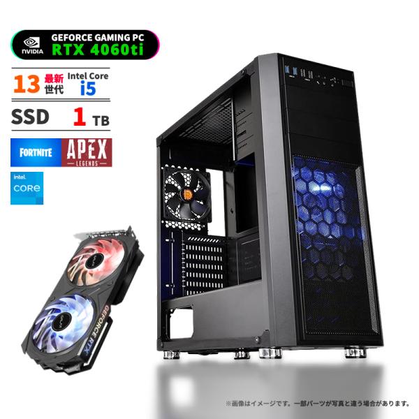 インテル（intel） ゲーミングPC RTX4060ti intel 13世代 デスクトップ