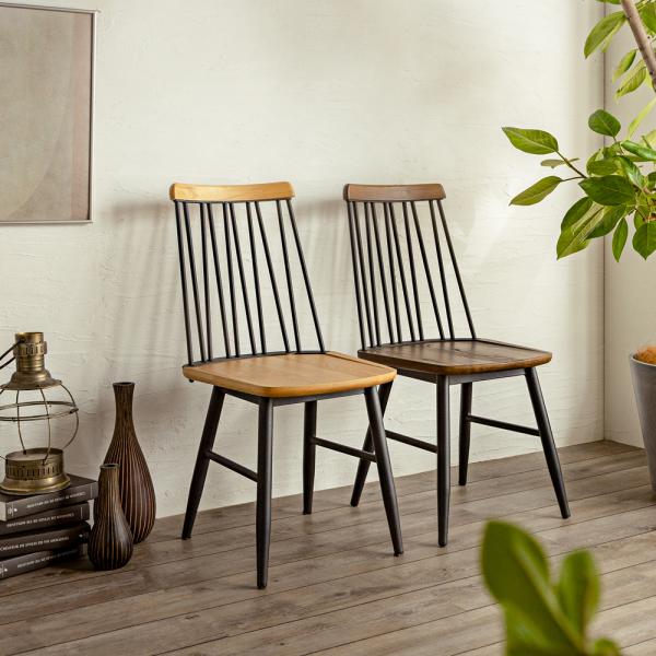 インダストリアルウインザーチェア ダイニングチェア アイアン ニレ