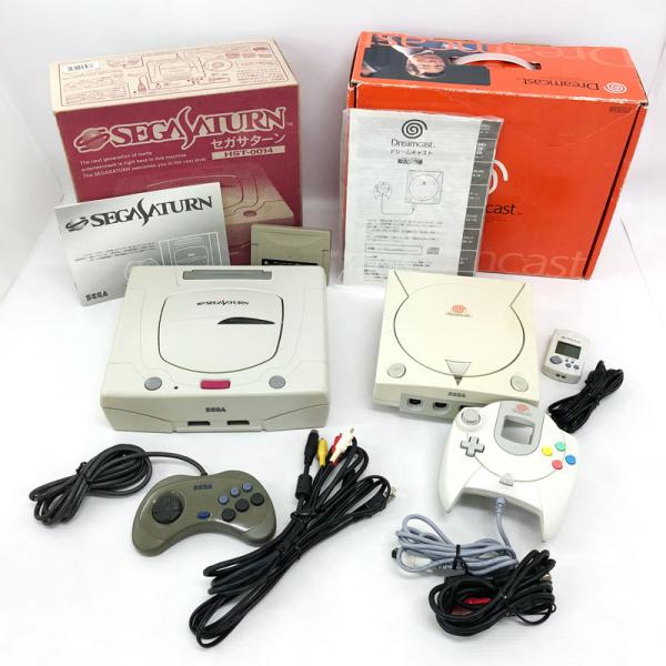 ジャンク扱い》《レトロ》ドリームキャスト HKT-3000&セガサターン HST