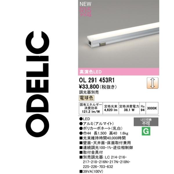 ODELIC（オーデリック） OL291453R1 LED間接照明 Σ : 住設建材カナモ
