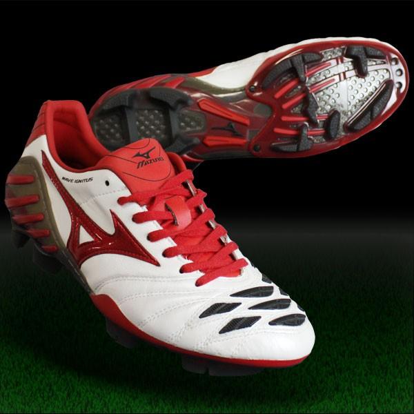 MIZUNO（ミズノ） ウエーブイグニタス MD ホワイト×レッド 【MIZUNO