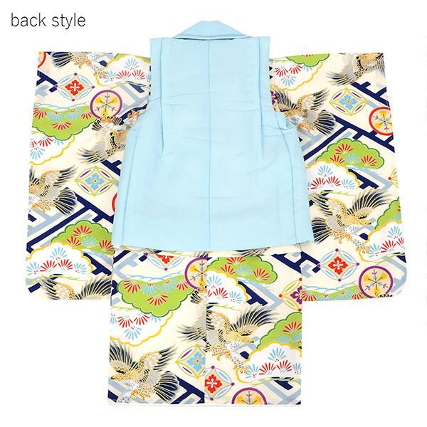 七五三 男 着物 3歳 フルセット 被布セット 小町 「工字繋ぎに鷹