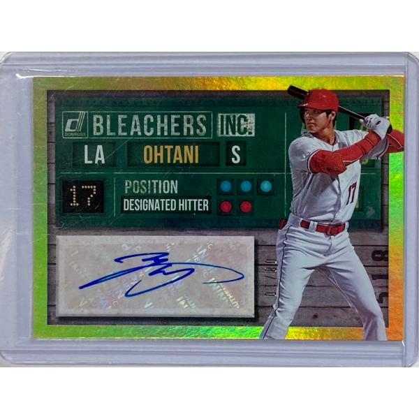10枚限定】大谷翔平直筆サイン 2019 Panini Donruss Bleachers Inc