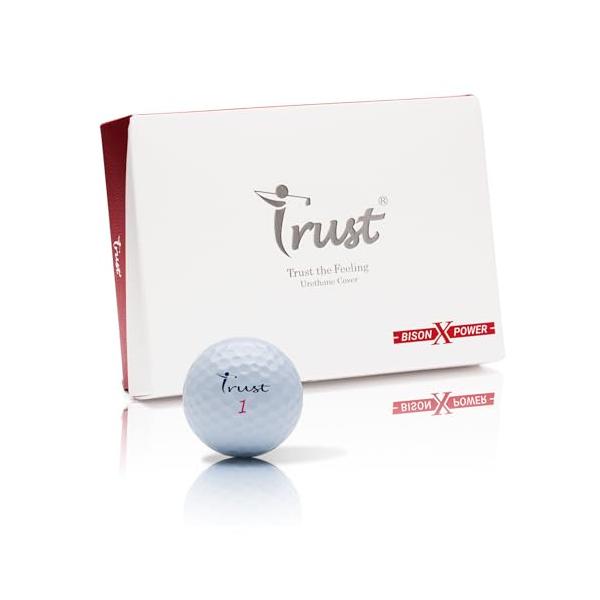 TrustトラストゴルフボールBison X Power 飛ぶ 圧倒的な飛距離 狙った