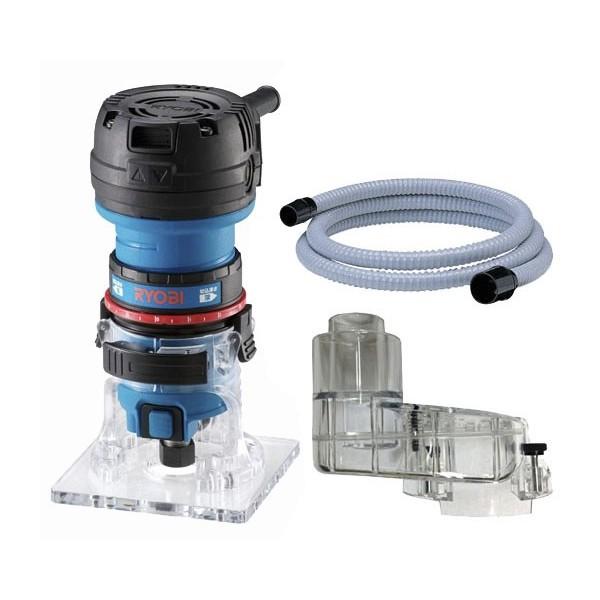 リョービ（RYOBI） (京セラ) トリマー MTR-42 本体 + 集塵アダプター +