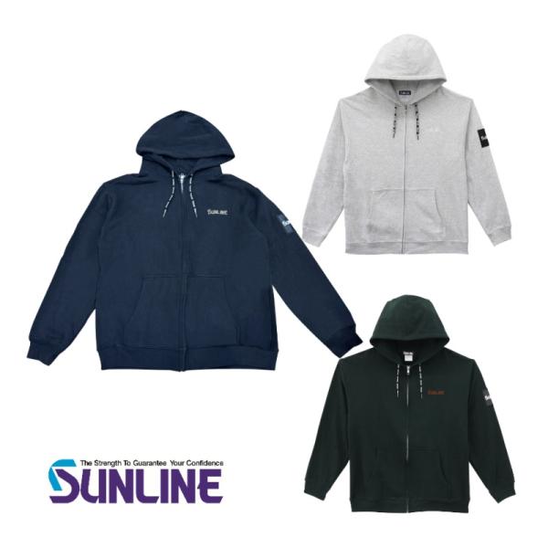 サンライン（SUNLINE） フルジップパイルパーカー M L LL ブラック