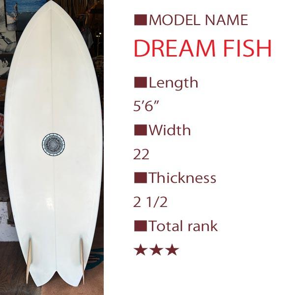 Tyler Warren Shapes DREAM FISH 5'6” （タイラーウォーレン ドリーム