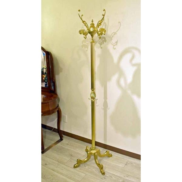 2個セット アンティーク ヴィンテージ コート掛け 真鍮 ヨーロッパ 2個