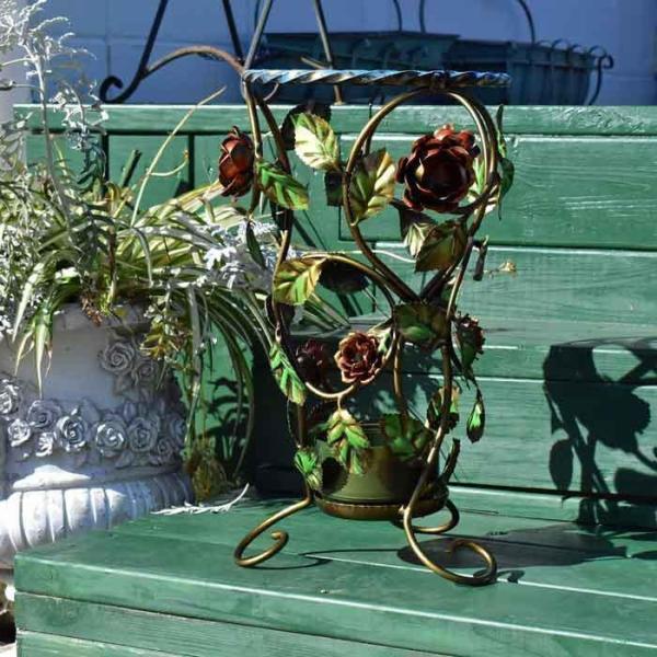 ガレージセール 傘立て アイアン アンブレラスタンド イタリア 花