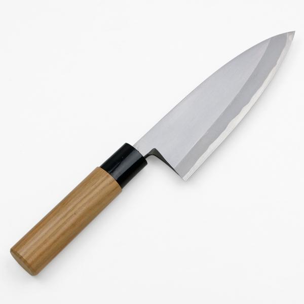 出刃包丁 片刃 150mm 青紙2号 鋼付 桜柄（アイケあり） : ほんまもん