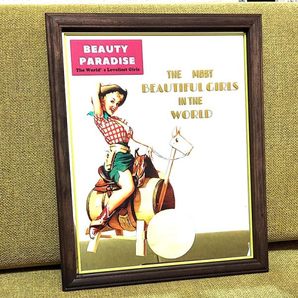 ヴォーグ 木製 ヴィンテージ パブミラー イギリス レトロ 雑貨 看板