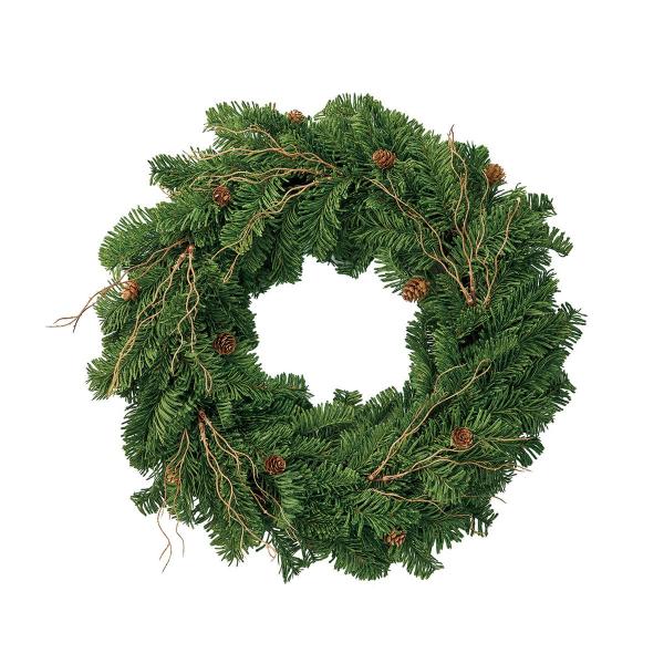 造花 東京堂 ツイッグシダーリース50 GREEN グリーン XV000401 リース