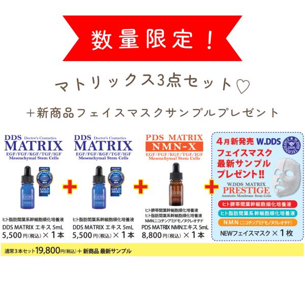 正規品】マトリックスエキスキャンペーンセット DDS PDS MATRIX NMN-X
