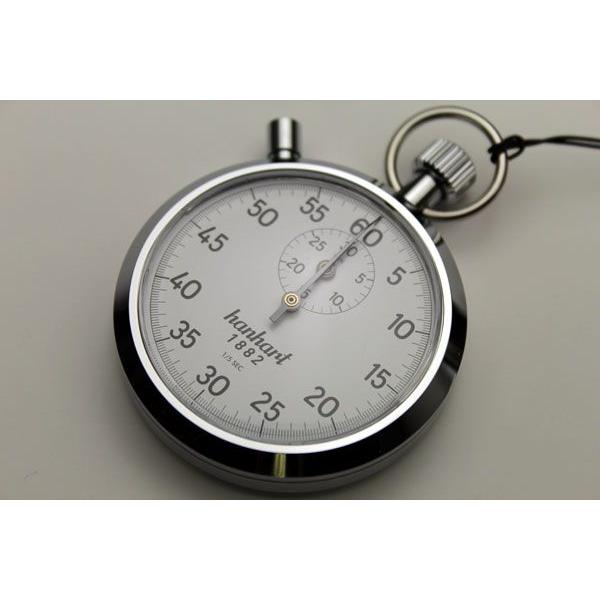 HANHART アナログストップウォッチ 1/5秒 30分計 積算式7石 122-05S