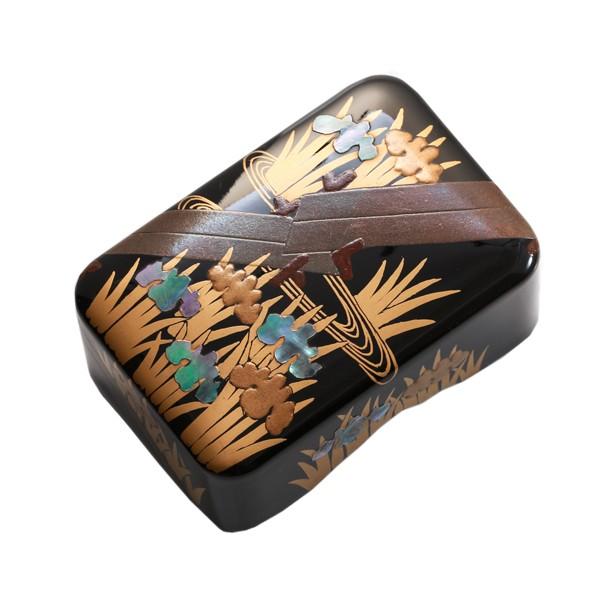山田平安堂 小筥 八ツ橋 小箱/螺鈿/蒔絵/海外ギフト : 漆器 山田平安堂