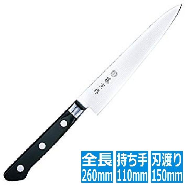 藤次郎 FU-802藤寅作割込口金付ペティーナイフ 15cm | ペティナイフ
