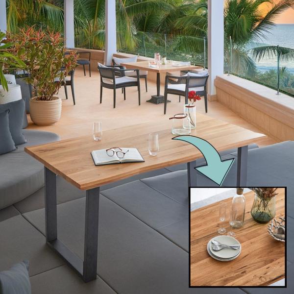 ラスティック テーブル 1枚板風 天然木 無垢材 集成材 シャビーシック