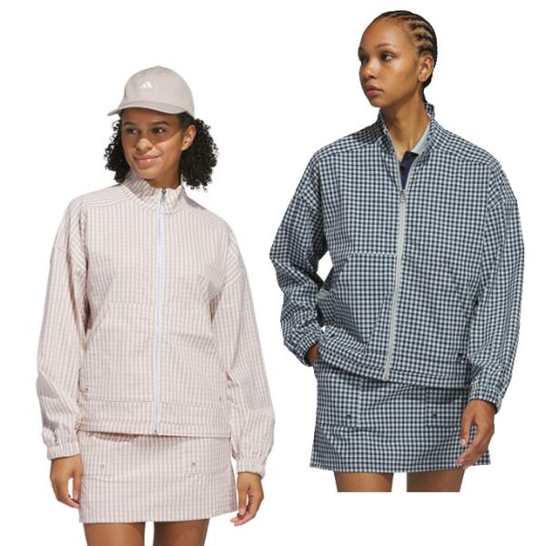 adidas（アディダス） ゴルフウェア ブルゾン レディース ギンガム