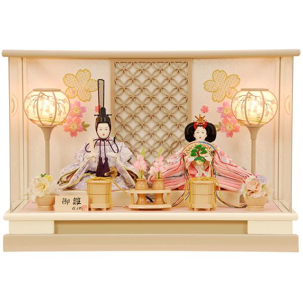 セール】雛人形 ひな人形 K100 コンパクト 人形の佳月 雛人形 雛