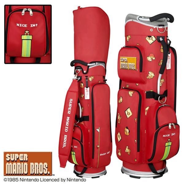 任天堂（Nintendo） キャディバッグ スーパーマリオ 軽量タイプ レッド