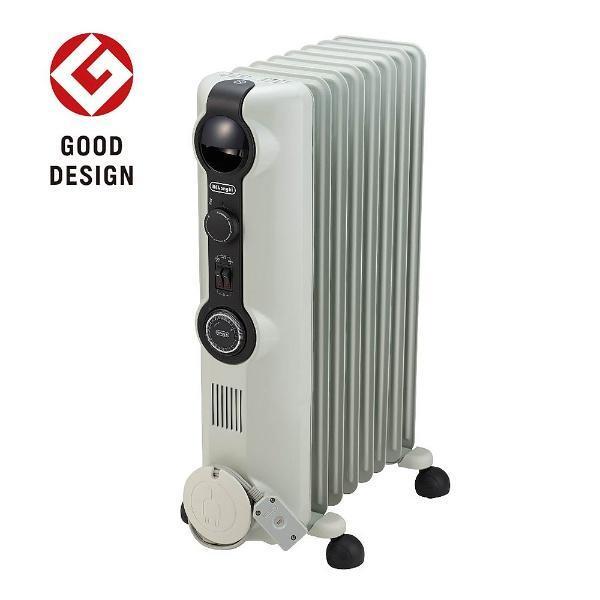 デロンギ（DeLonghi） オイルヒーター HJ0812-BK ホワイト+ブラック