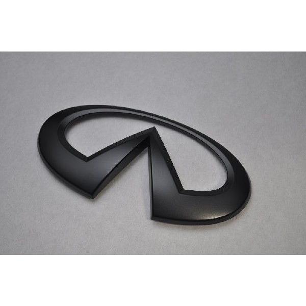 マットブラック/ピアノブラック エンブレム 送料無料 V37系