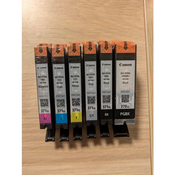 キヤノン（Canon） 純正 インクカートリッジ BCI-371XL+370XL/6MP 6色
