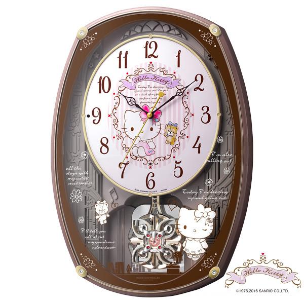 RHYTHM ハローキティ M540 4MN540MB13 Hello Kitty RHYTHM からくり