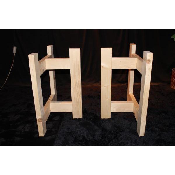 B-01◇木製脚 ダイニング用 高さ65cm 天然木 無垢 パーツ DIY 無塗装