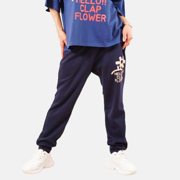 在庫一掃セール CLAP クラップ フラワードライスウェットパンツ