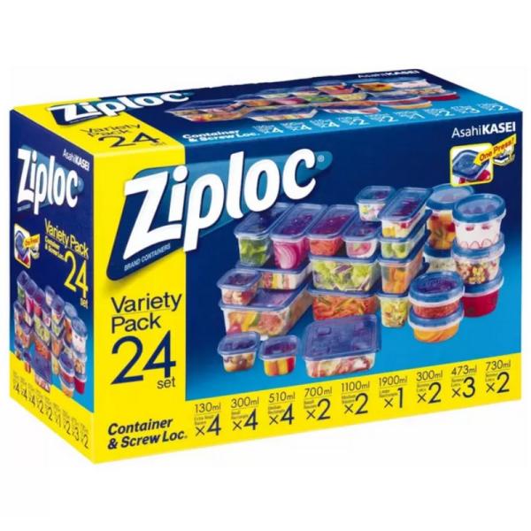 ジップロック（Ziploc） コンテナー アソートセット 24セット コンテナ