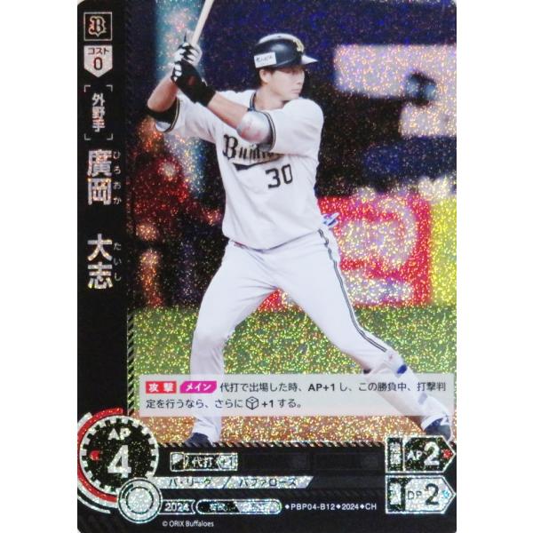 12 【廣岡大志/オリックス・バファローズ】2024 ブシロード プロ野球