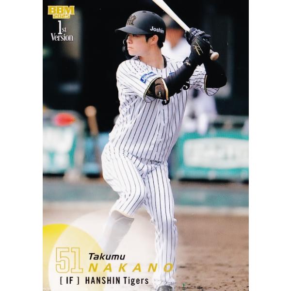 45 【中野拓夢/阪神タイガース】2025 BBM ベースボールカード 1st