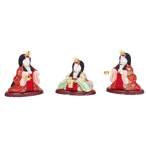 雛人形 三人官女 単品 3人 木目込み 一秀 ひな人形 かわいい おしゃれ