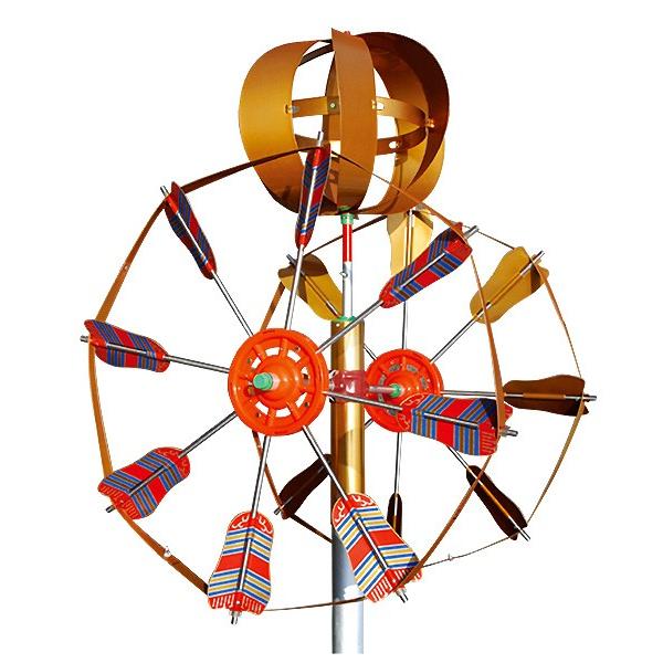 鯉のぼり 矢車セット アルミ静音矢車セット 静音III 6〜8m鯉用 矢羽根