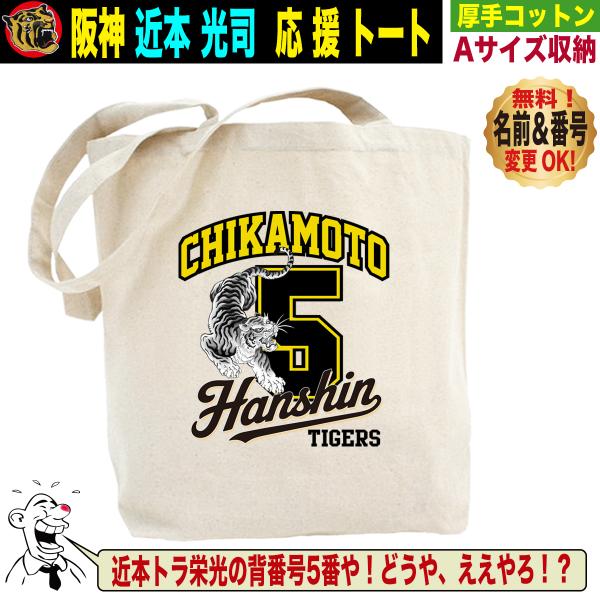 阪神タイガース グッズ バッグ トートバッグ 応援 近本光司 優勝記念