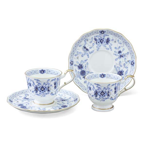 NARUMI ミラノ コーヒーカップ＆ソーサーセット 200cc 2人用 ナルミ