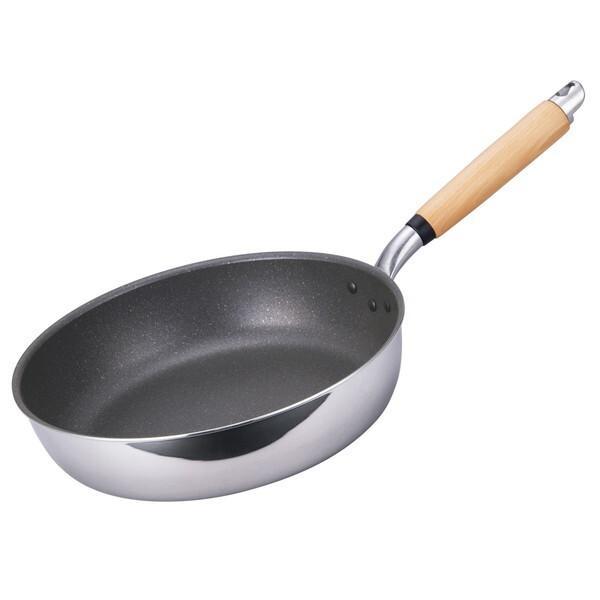 北陸アルミ 極ふかみ IHフライパン 28cm A-3123 【ガス火対応 IH対応